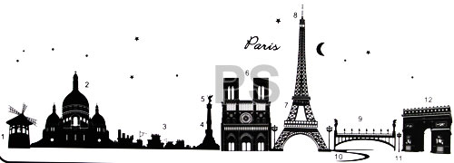 Stiker Dinding Paris  Stiker Dinding Murah